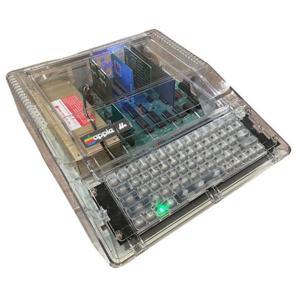Apple IIe Mechanical Keyboard (Clear/Chrome)
