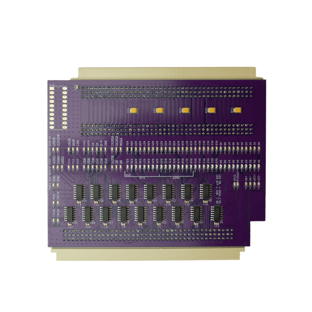 BlinkenPDS diagnostic board and splitter for SE/30/IIsi